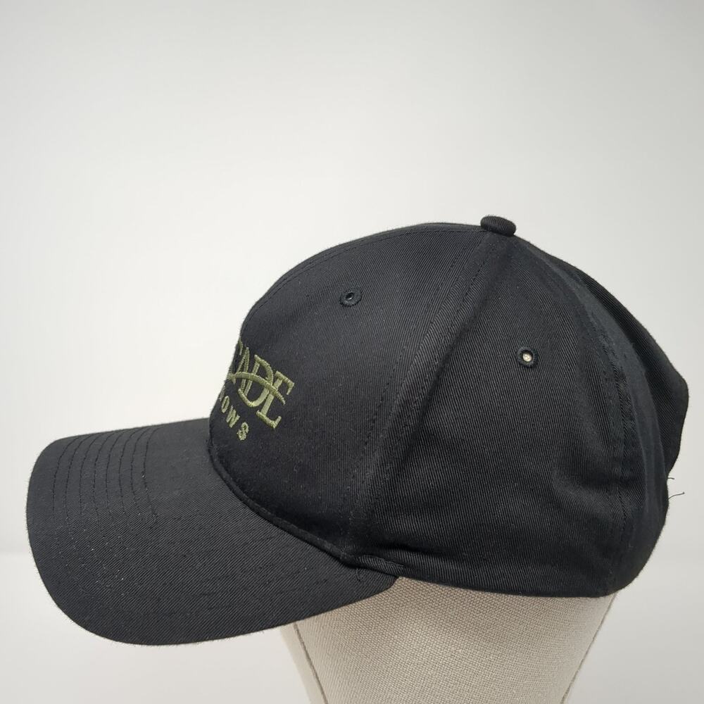 Cascade Windows Strapback Hat Solid Black Large E… - image 3